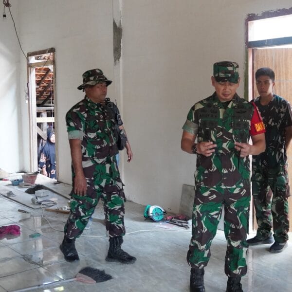 Dansatgas TMMD 125 Bojonegoro Cek Sasaran Pembangunan Rutilahu