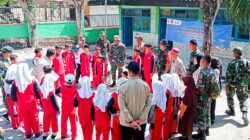 TMMD 125 Bojonegoro, Satgas, PMI dan Tagana Bersinergi Sosialisasikan Sekolah Siaga Bencana