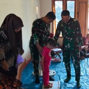 TMMD 125 Bojonegoro, Kolaborasi Bersama Turunkan Angka Stunting