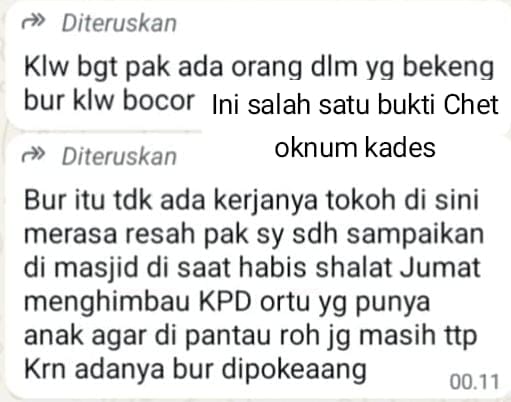 Oknum Kades Diduga Fitnah Warga Terkait Narkoba Sabu