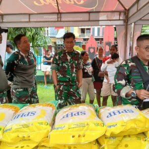 Jaga Stabilitas Pasokan Dan Harga Pangan, Kodim 1710/Mimika Gelar Gerakan Pangan Murah