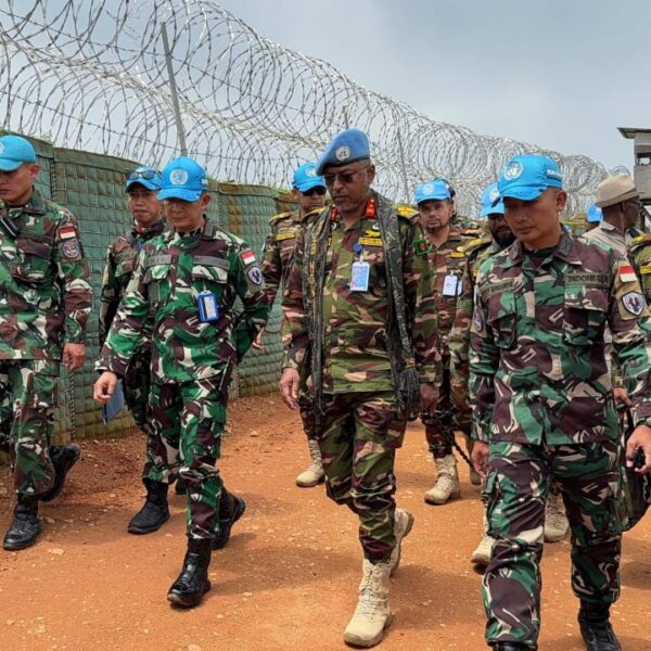 Kunjungan Komandan North Sector Ke Kompi Tchabi