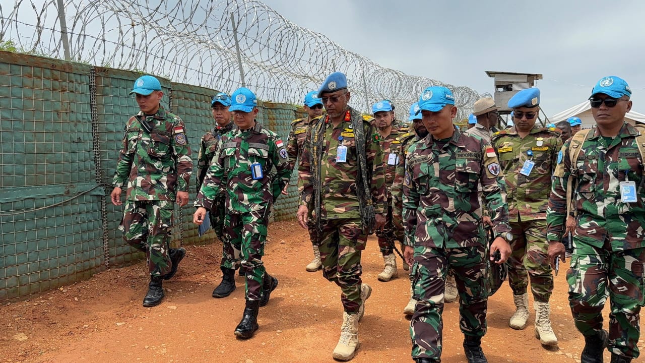 Kunjungan Komandan North Sector Ke Kompi Tchabi