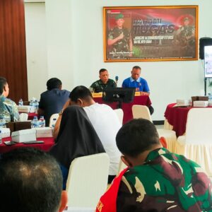 Kodim Bojonegoro Gelar Rakor Kesiapan Penutupan TMMD 125 di Desa Soko Temayang