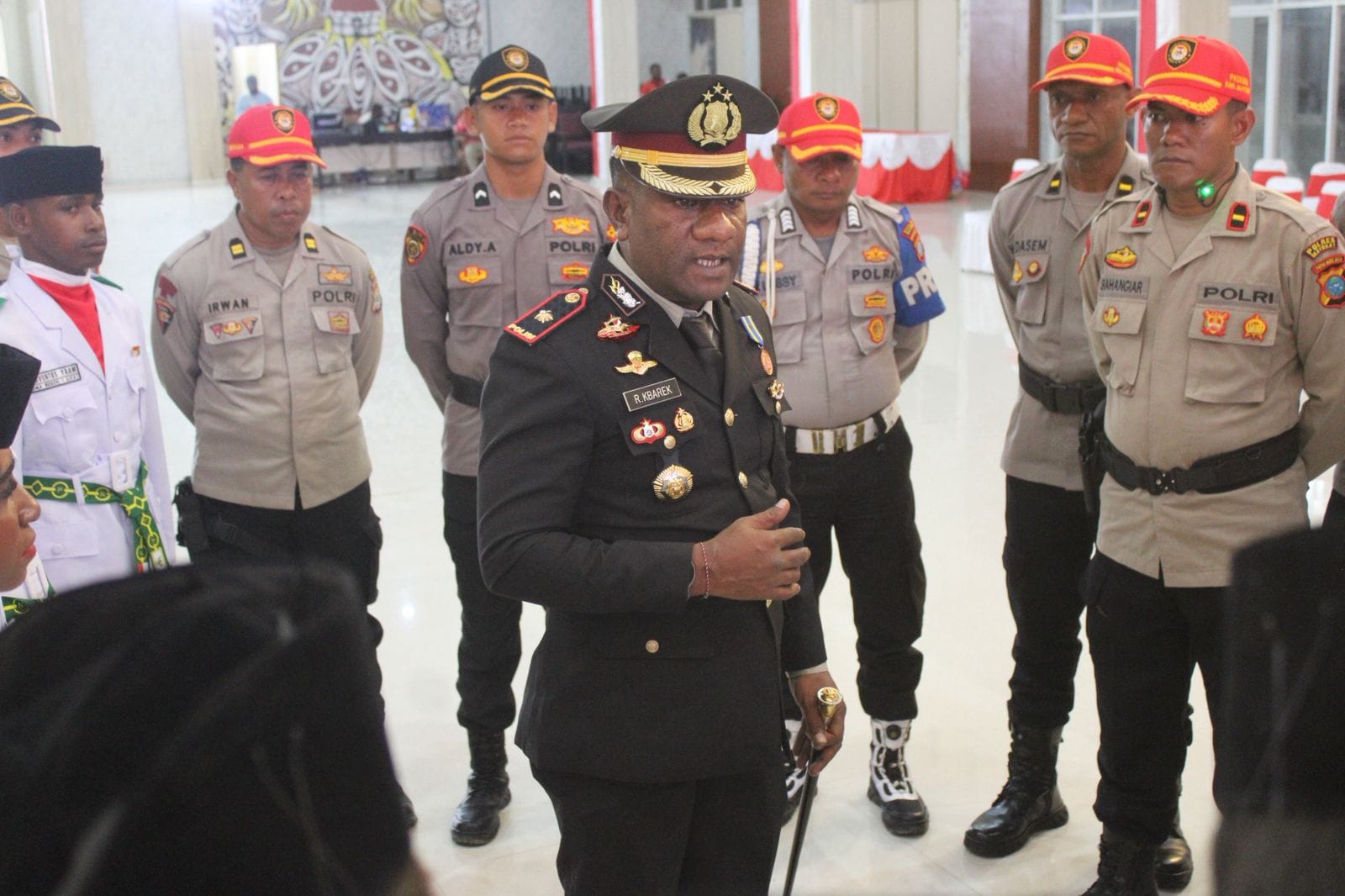 Kapolres Maybrat Hadiri Pengukuhan Paskibraka Kabupaten Maybrat Tahun 2025