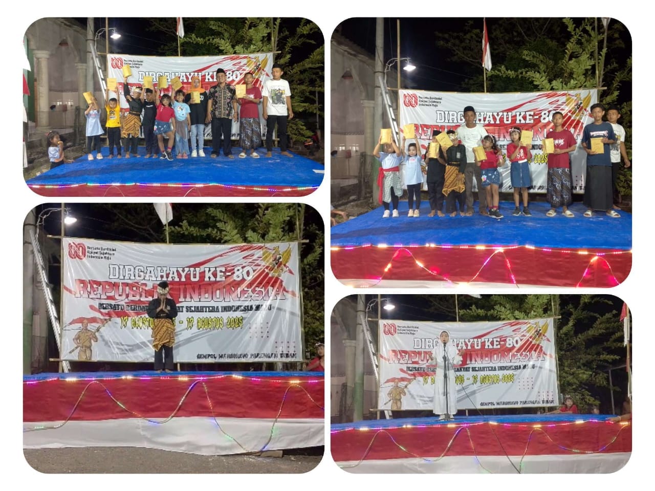 Peringatan Hari Ulang Tahun Republik Indonesia Ke 80, Warga Dusun Gempol Gelar Acara Tirakatan