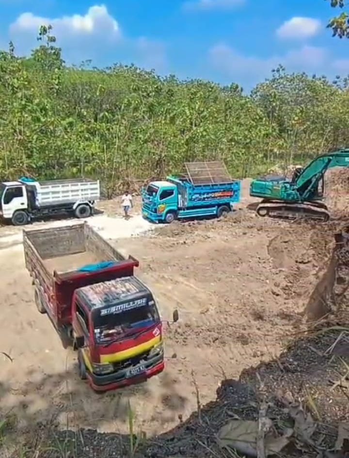 Tambang Pasir Darat di Kecamatan Ngraho Seakan Kebal Hukum, Polres Bojonegoro Seakan Tak Berkutik