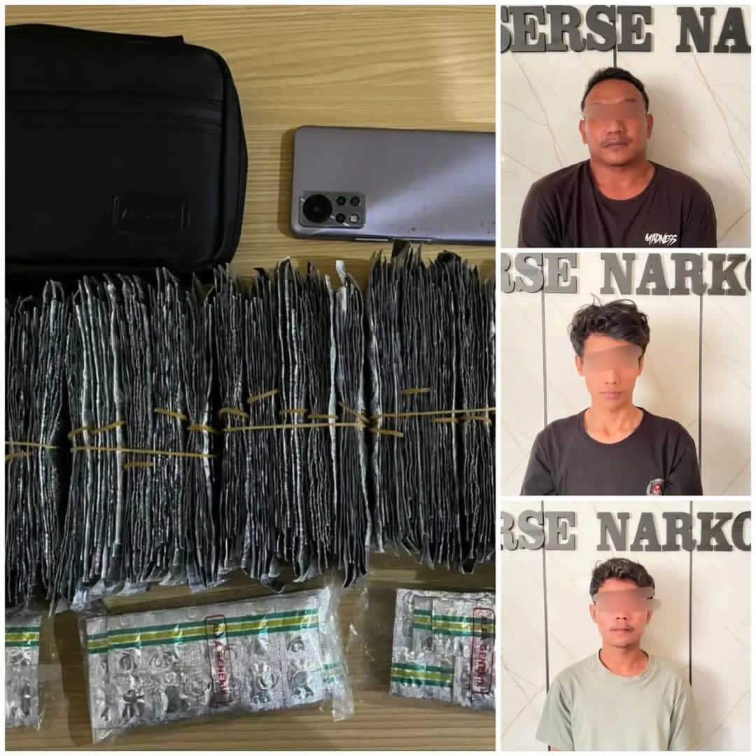 Satnarkoba Kembali berhasil Tanggkap pengedar Obat obatan berbahaya di Sragen