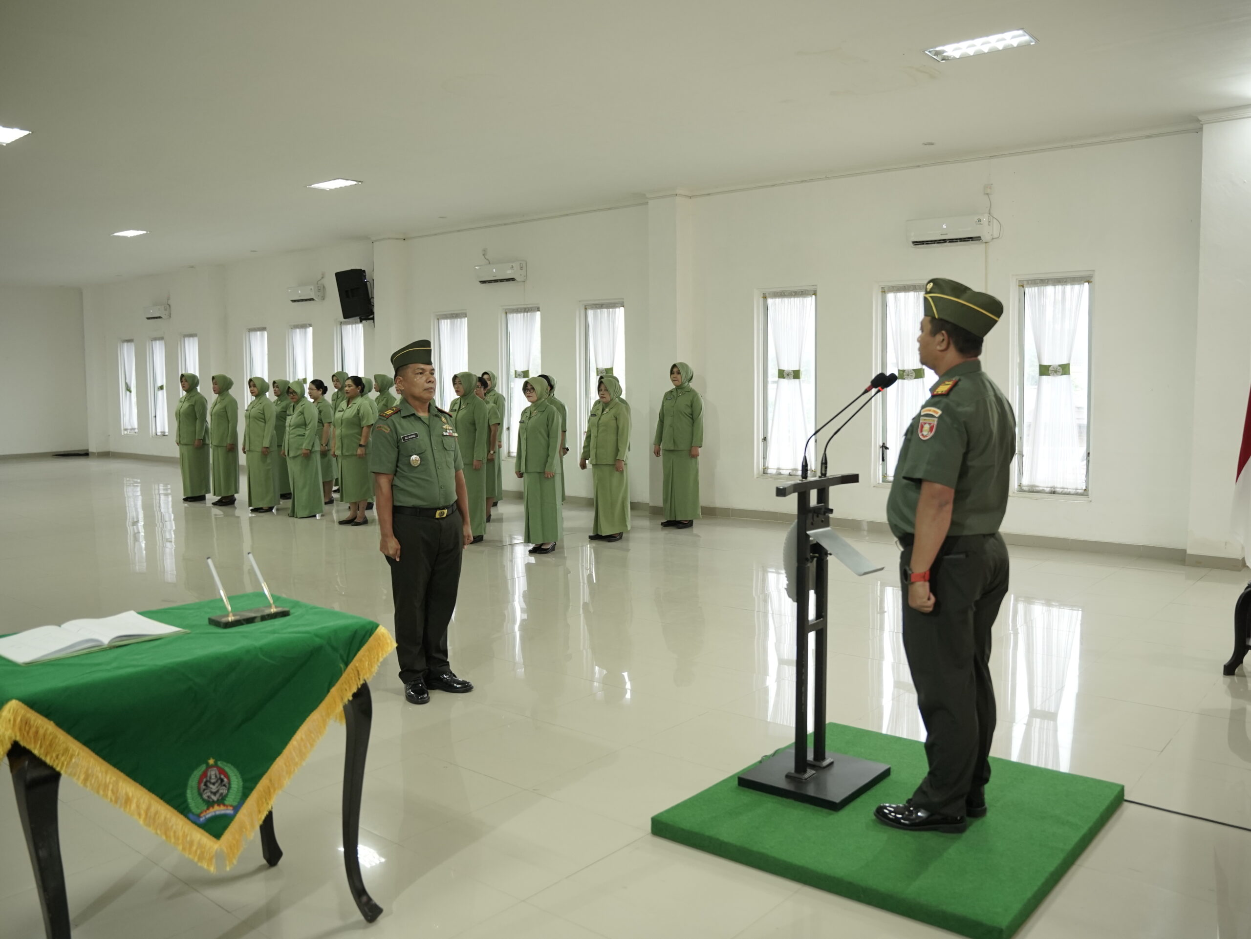 Kepala Staf Kodim 0906/Kkr Pimpin Korps Raport Masuk Dan Pindah Satuan