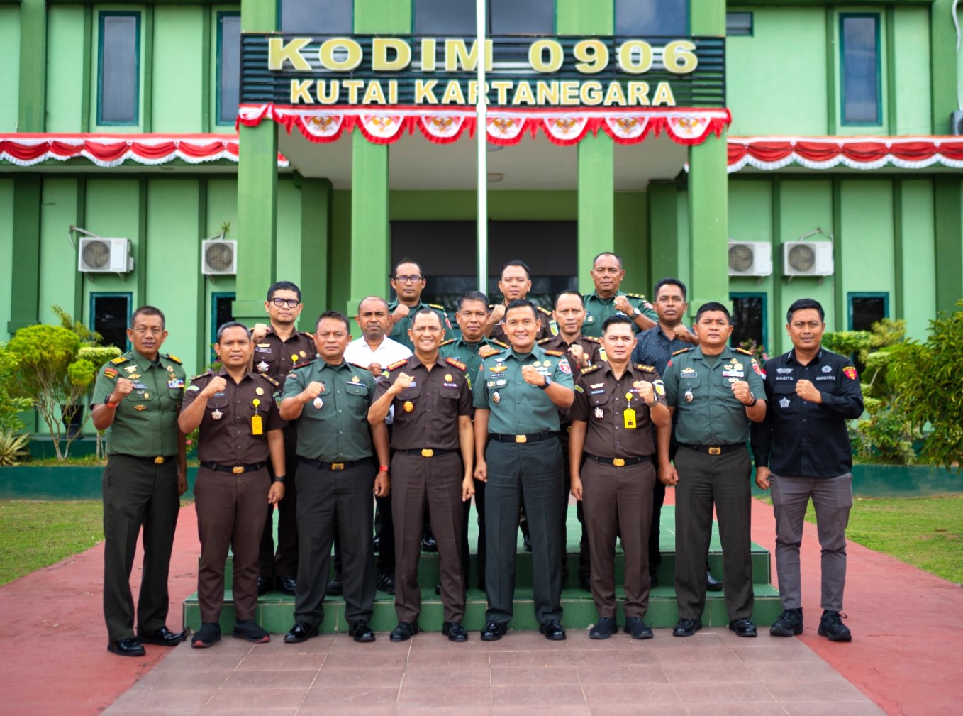 Jalin Sinergitas, Dandim 0906/Kkr Terima Audiensi Kepala Kejaksaan Negeri Kukar