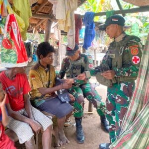 Rawabiru Tersenyum, TNI Peduli