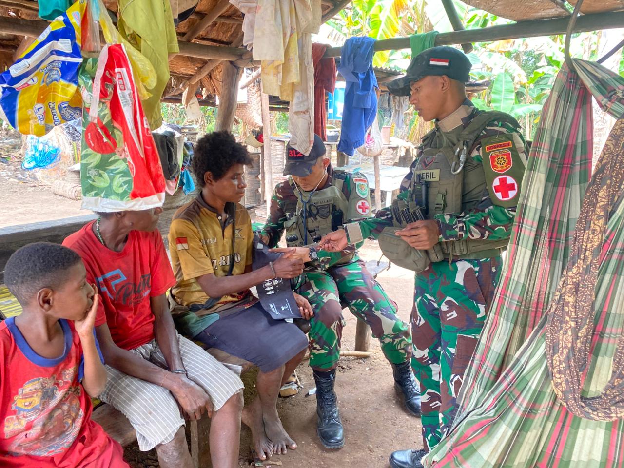 Rawabiru Tersenyum, TNI Peduli