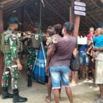 Satgas Yonif 312/KH Gelar Posyandu dan Layanan Kesehatan di Kampung Yanggandur