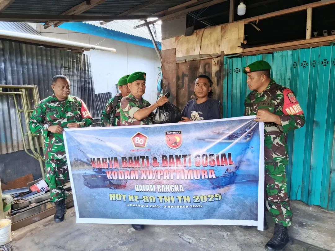 Kodim 1505/Tidore Gelar Bakti Prima “Jum’at Berkah” dalam Rangka HUT TNI ke-80