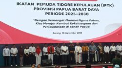 Ikatan Pemuda Tidore Kepulauan (IPTK) Papua Barat Daya Resmi Dilantik: Pemuda Tidore Bersatu, Bergerak untuk Tanah Papua