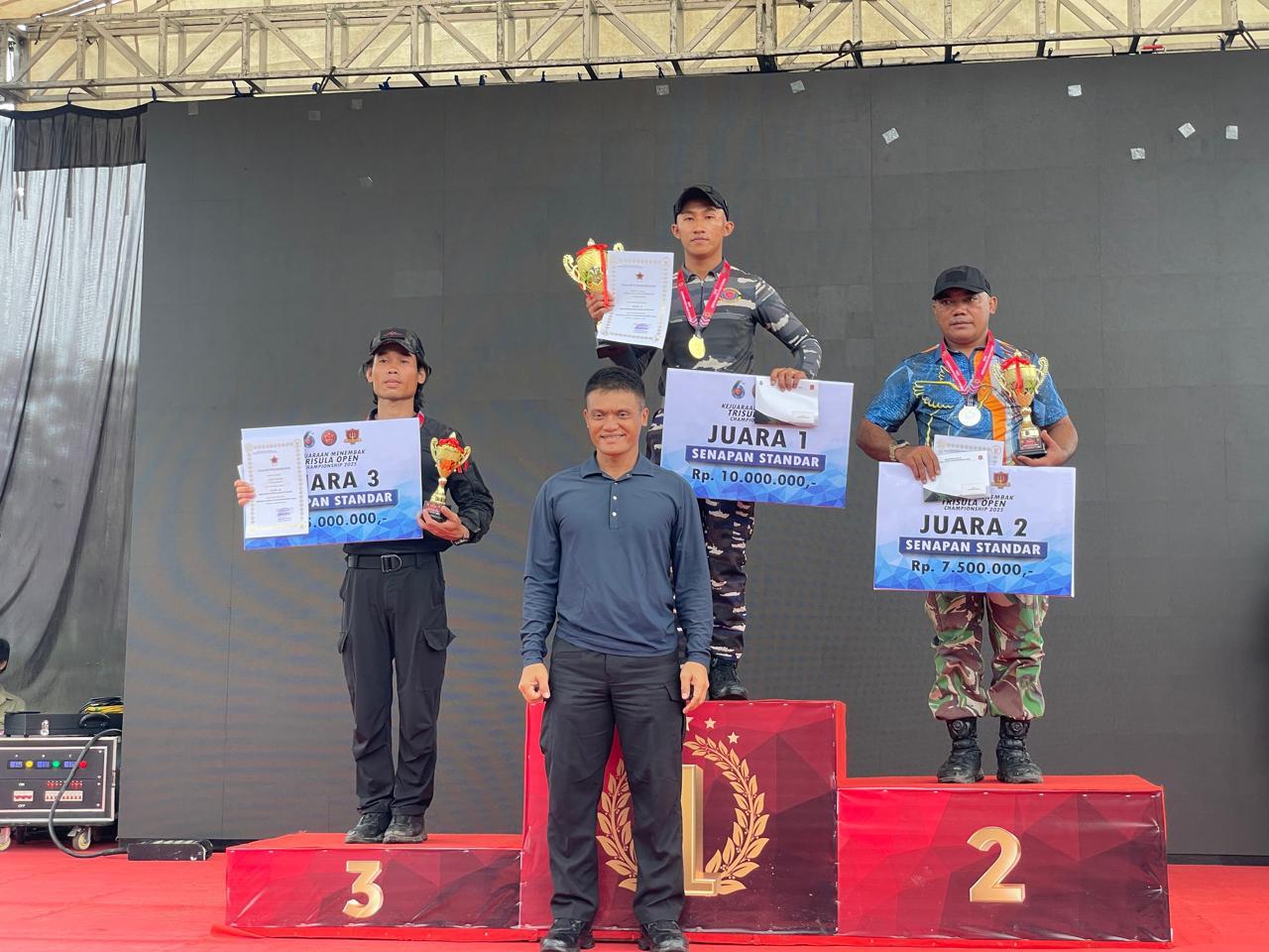 Guskamla Koarmada III Raih Juara I Lomba Menembak Senapan Non Optik 100 M Pada Trisula Open Championship 2025