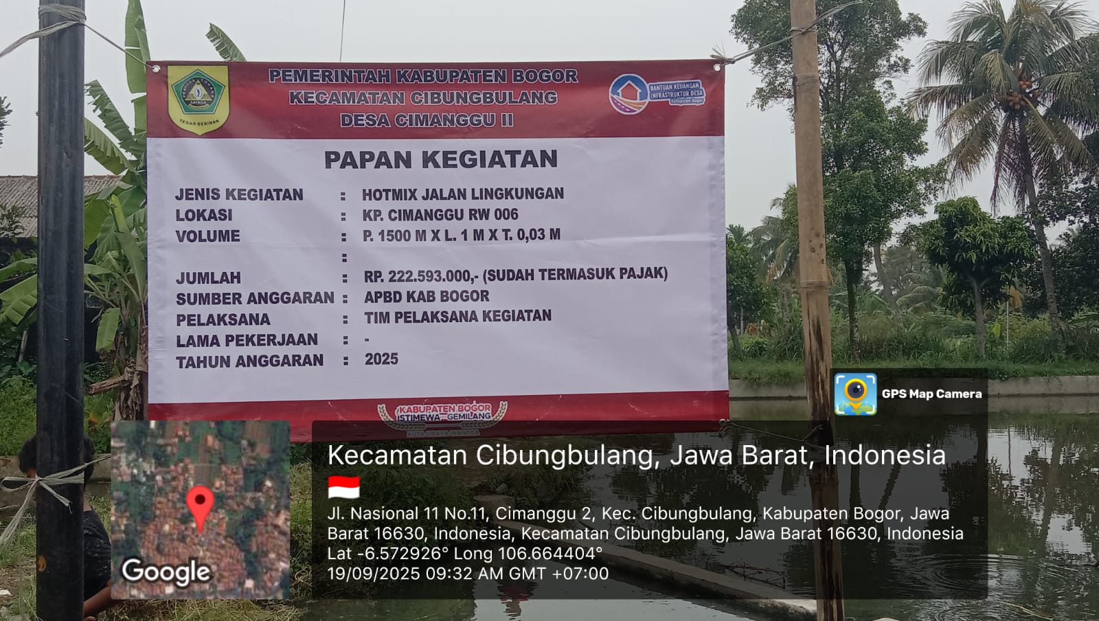 Cimanggu II Realisasikan Pembangunan Jalan Lingkungan 