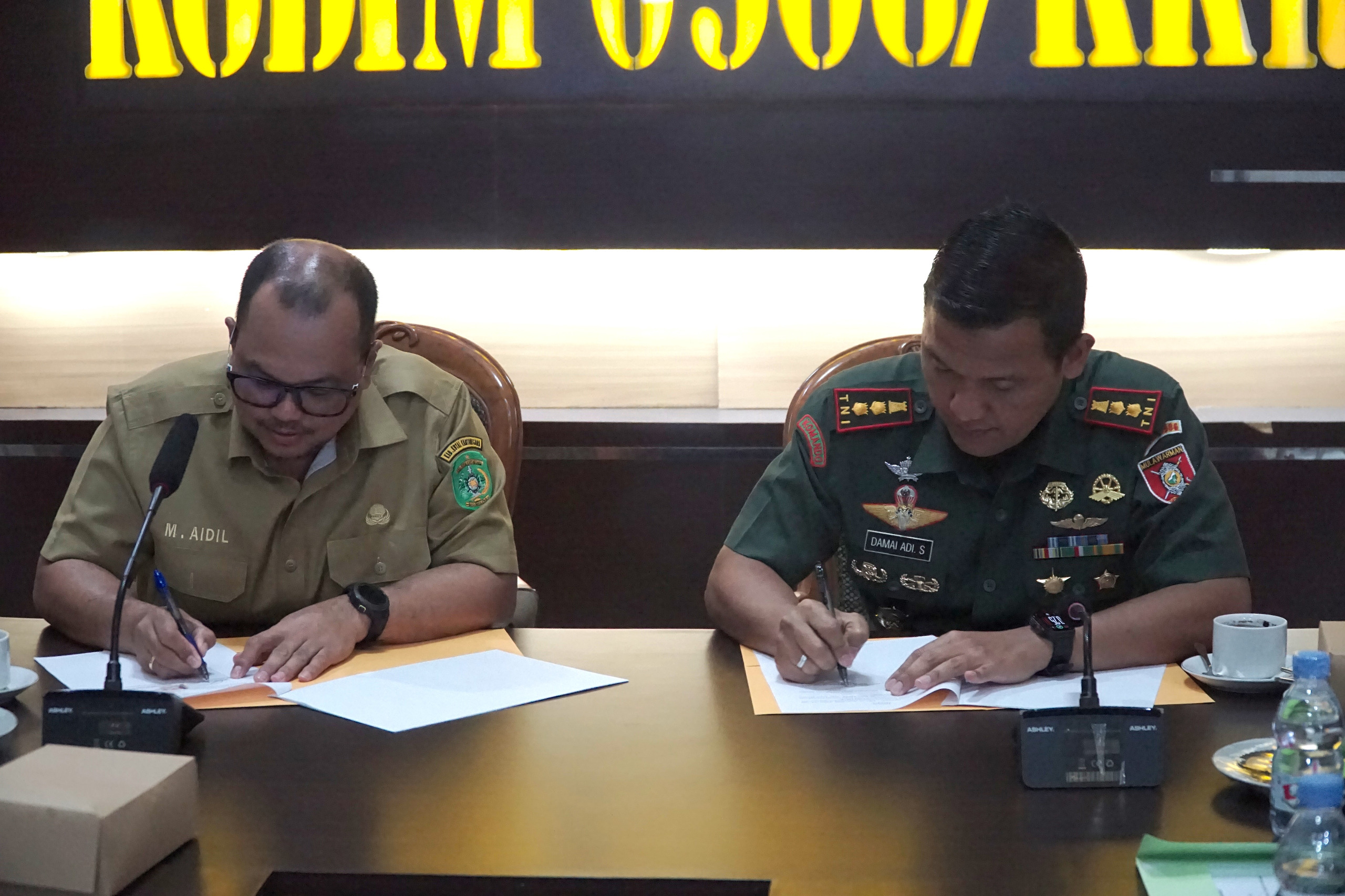 Wujudkan Peningkatan Kualitas Hidup Masyarakat, Kodim 0906/Kkr Siap Bersinergi Dengan Pemerintah Daerah