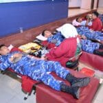 Peduli Sesama, Personel Lanud Sultan Hasanuddin Turut Aksi Donor Darah, Peringati HUT ke-80 TNI