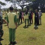 Danramil Sananwetan Beri Pembekalan Bela Negara pada Peserta LDKS SMPN 6 Kota Blitar
