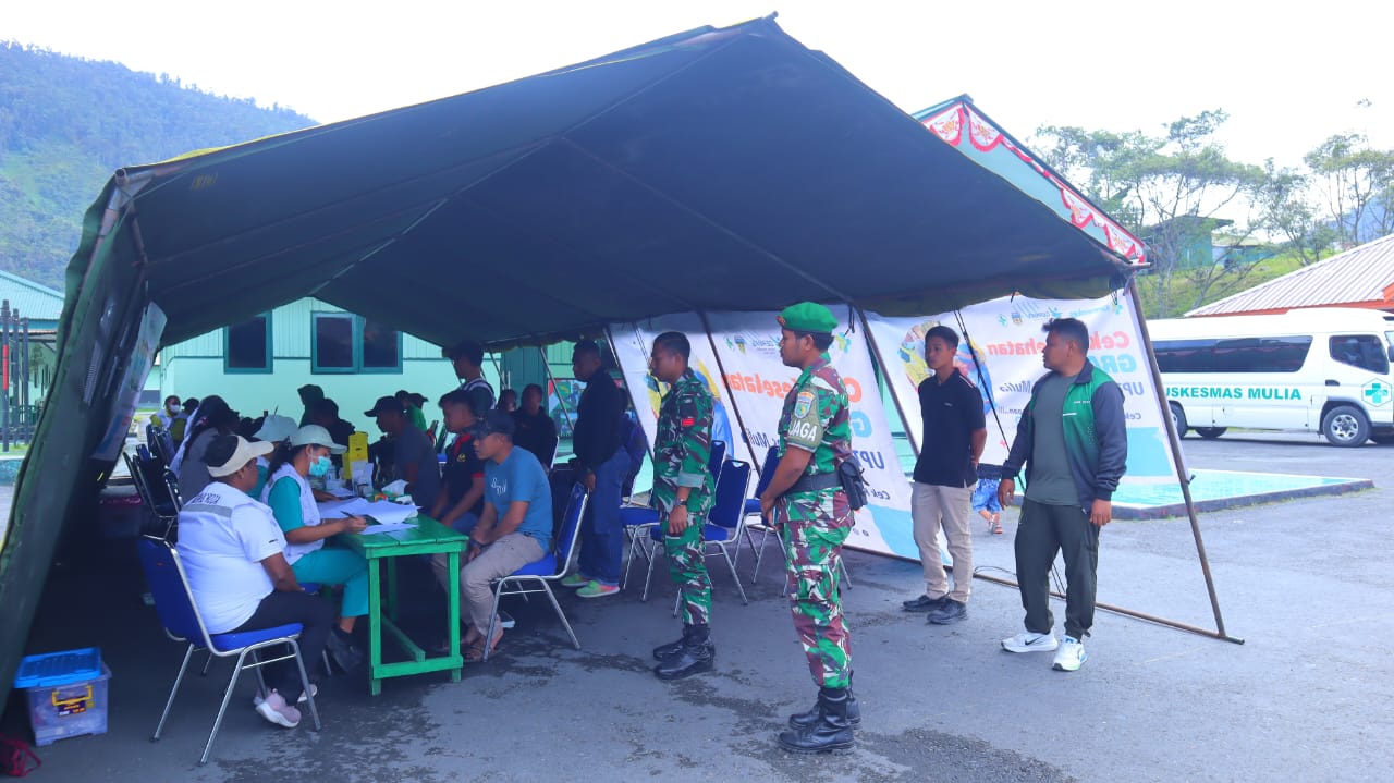 Peduli Dengan Kesehatan Anggota Kodim 1714/PJ Laksanakan Kegiatan CKG