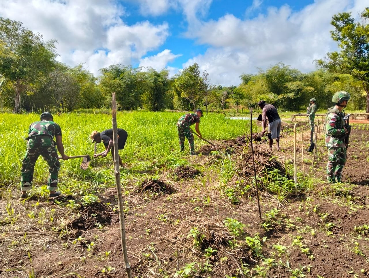Satgas Yonif 312/KH Rawat Tanaman, Rawat Persaudaraan di Perbatasan