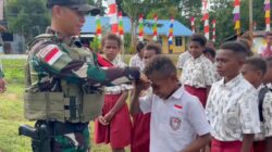 Semangat Merah Putih di Perbatasan: Prajurit Kala Hitam Bagikan Seragam untuk Anak Negeri