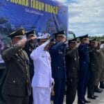 Kenang Jasa Para Pahlawan, Kodim 1710/Mimika Bersama Satuan TNI Di Mimika Gelar Upacara Tabur Bunga Dalam Rangka HUT Ke-80 TNI Tahun 2025