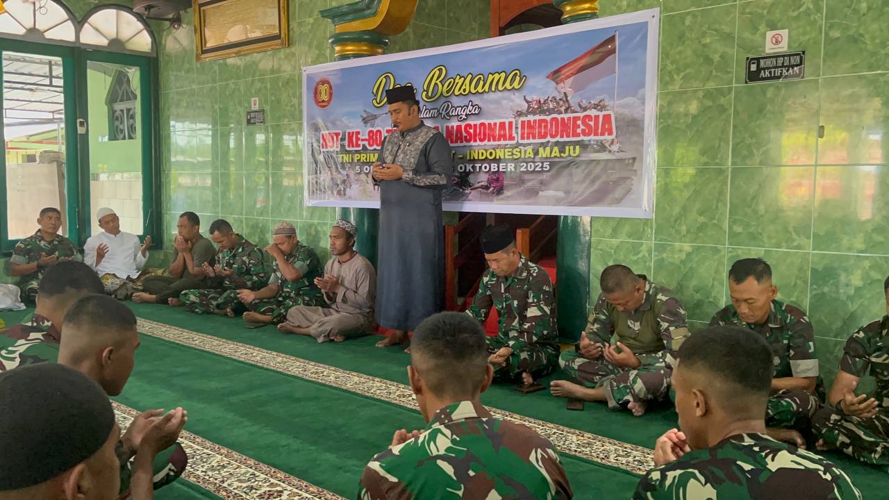 Kodim 1710/Mimika Gelar Doa Bersama Dalam Rangka Memperingati HUT Ke-80 TNI Tahun 2025