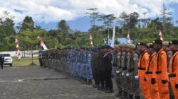 Kodim 1710/Mimika Bersama Satuan TNI Se-Garnisun Timika Gelar Upacara HUT Ke-80 TNI Tahun 2025