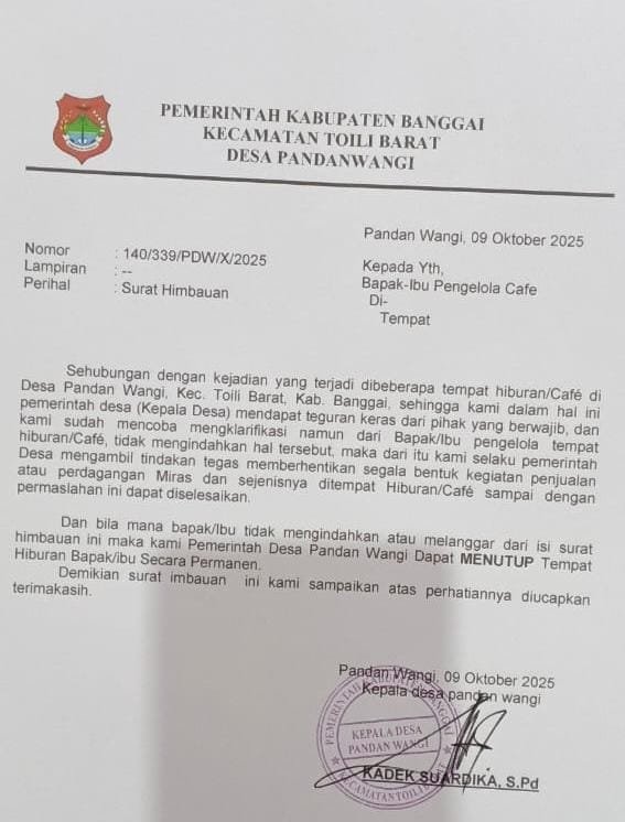 Kamtibmas Terganggu, Café di Pandan Wangi Disorot: Pemerintah Desa Didesak Transparan