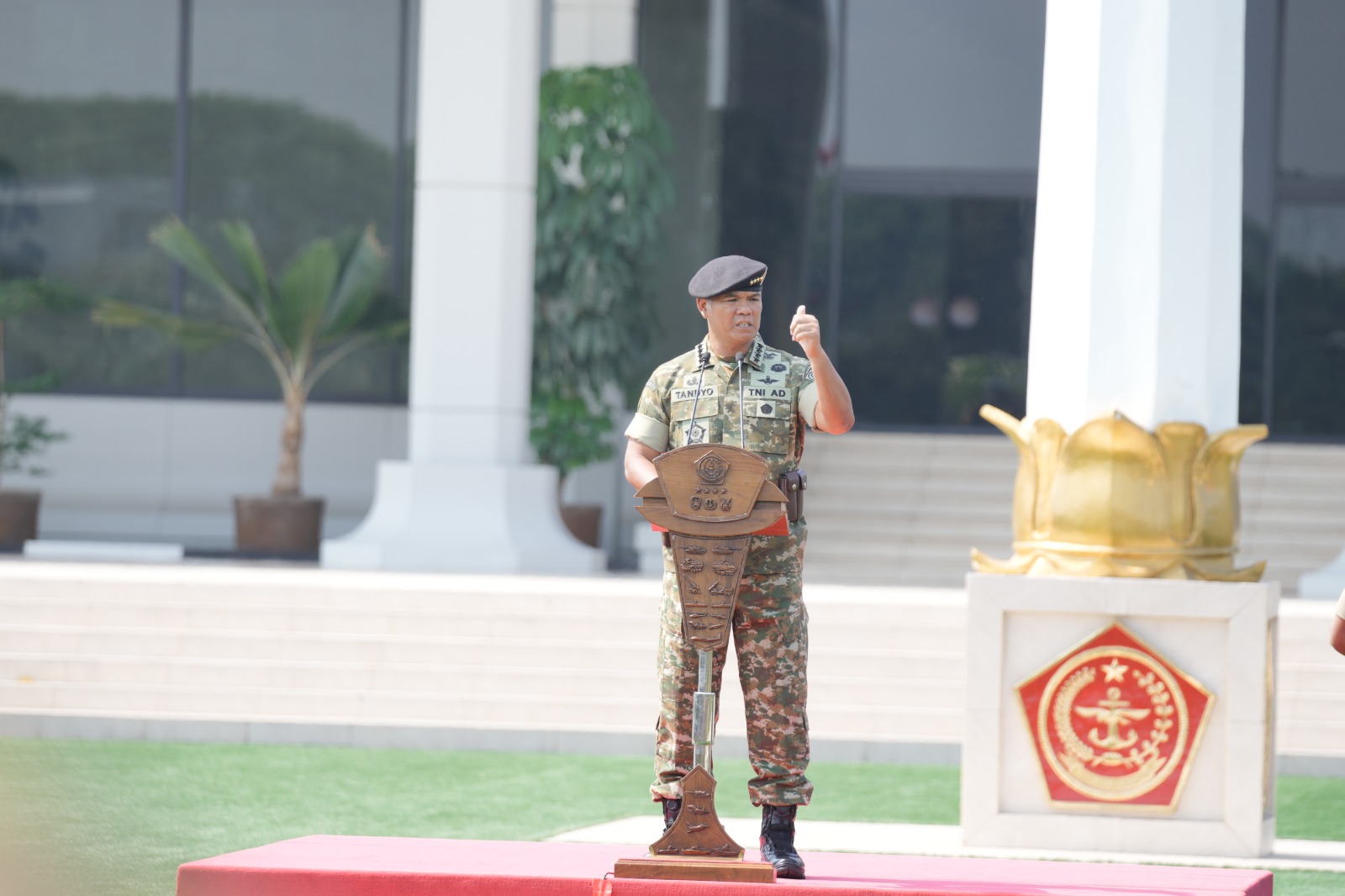 Wakil Panglima TNI Lepas Satgas Kizi TNI MINUSCA Ke Afrika Tengah