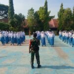 Serentak, Babinsa Kodim Bojonegoro Gelar Penguatan Bela Negara Dikalangan Pelajar