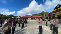 Polres Maybrat Laksanakan Pengamanan Ibadah Syukur HUT Ke-74 Theofani dan Doa Pemulihan di Alun-Alun Faitmayaf