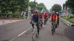 Penuh Semangat, Perwira Yonif 2 Marinir Ikuti Olahraga Sepeda Bersama Seluruh Perwira Brigif 1 Marinir
