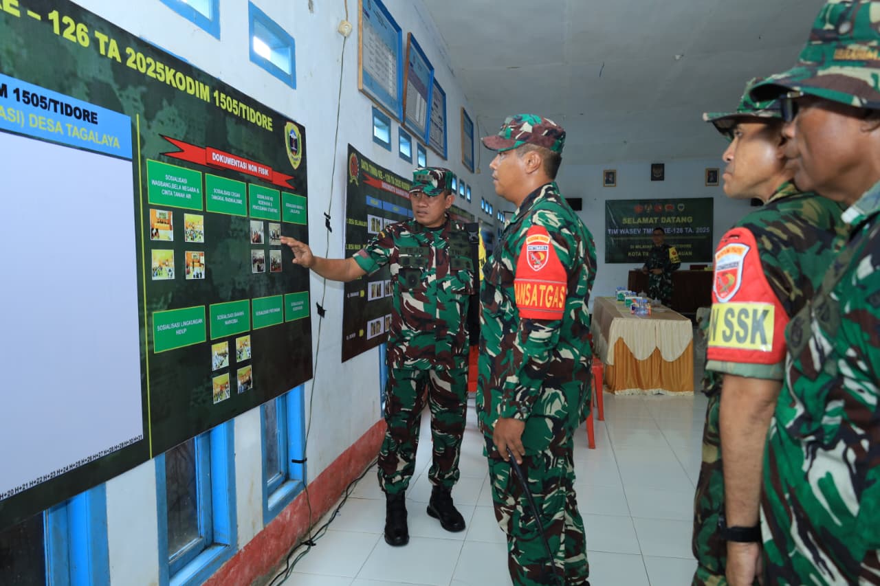 Tim Wasev TMMD ke-126 Tinjau Langsung Progres Pembangunan di Oba Selatan