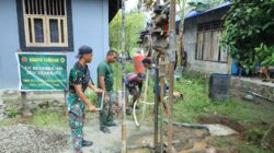 Atasi Krisis Air Bersih, Satgas TMMD Ke-126 Kodim 1505/Tidore Bangun 4 Titik Sumur Bor di Oba Selatan “TNI Manunggal Air”