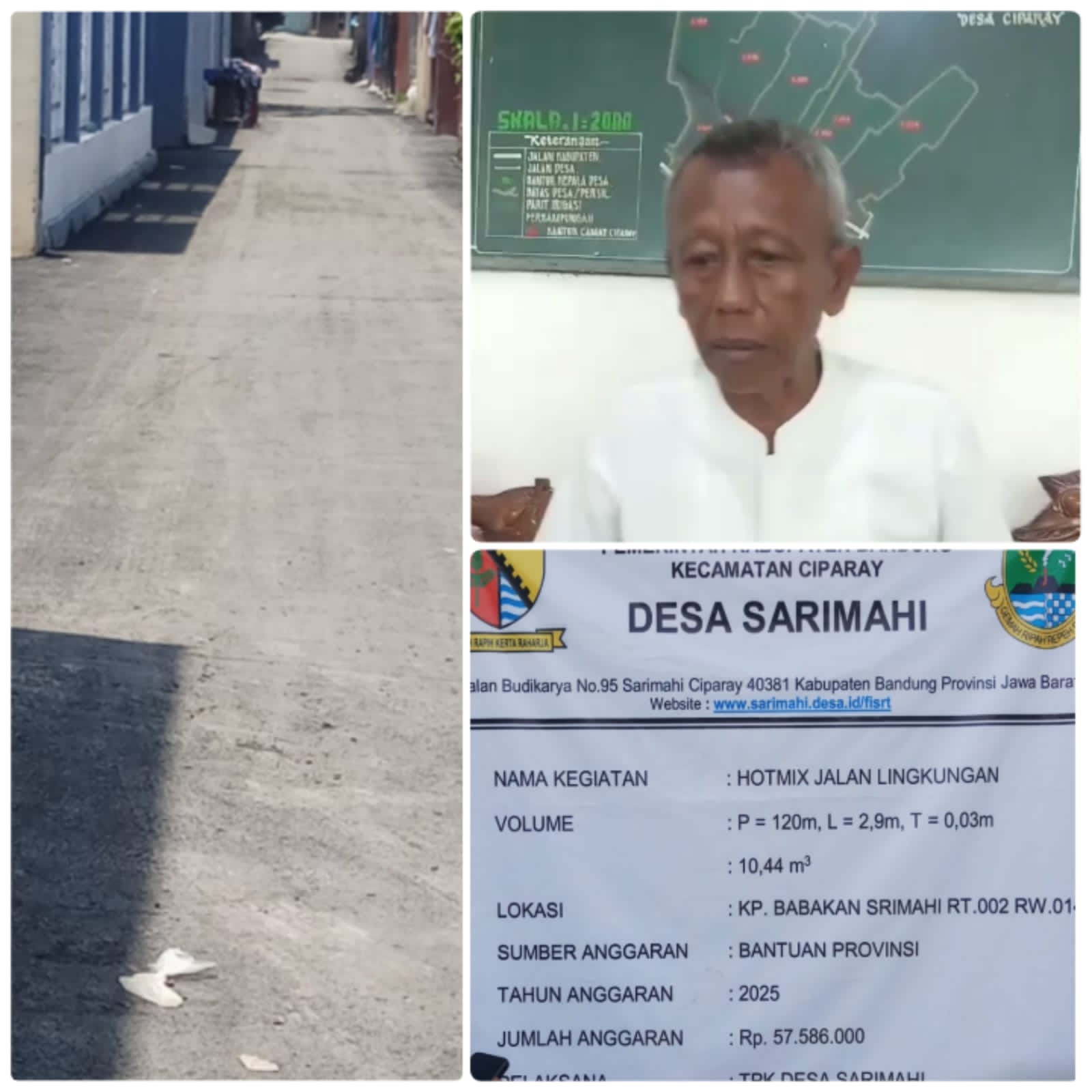 Klarifikasi Kades Sarimahi Yusuf.S.I.P Terkait Pekerjaan Hotmix Jalan, Murni Terkendala Faktor Cuaca Klarifikasi Kades Sarimahi Yusuf.S.I.P Terkait Pekerjaan Hotmix Jalan, Murni Terkendala Faktor Cuaca