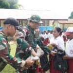Tulis Harapan dari Perbatasan: Satgas 312/KH Tanam Semangat Belajar Anak Papua
