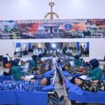 Danlanud Sultan Hasanuddin Hadiri Kegiatan Donor Darah Dalam Rangka HUT ke-78 Korpasgat