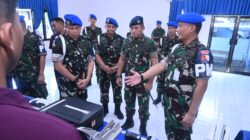 Laksanakan Binpomau, Danpuspomau Tinjau Kesiapan Satpom Lanud Sultan Hasanuddin