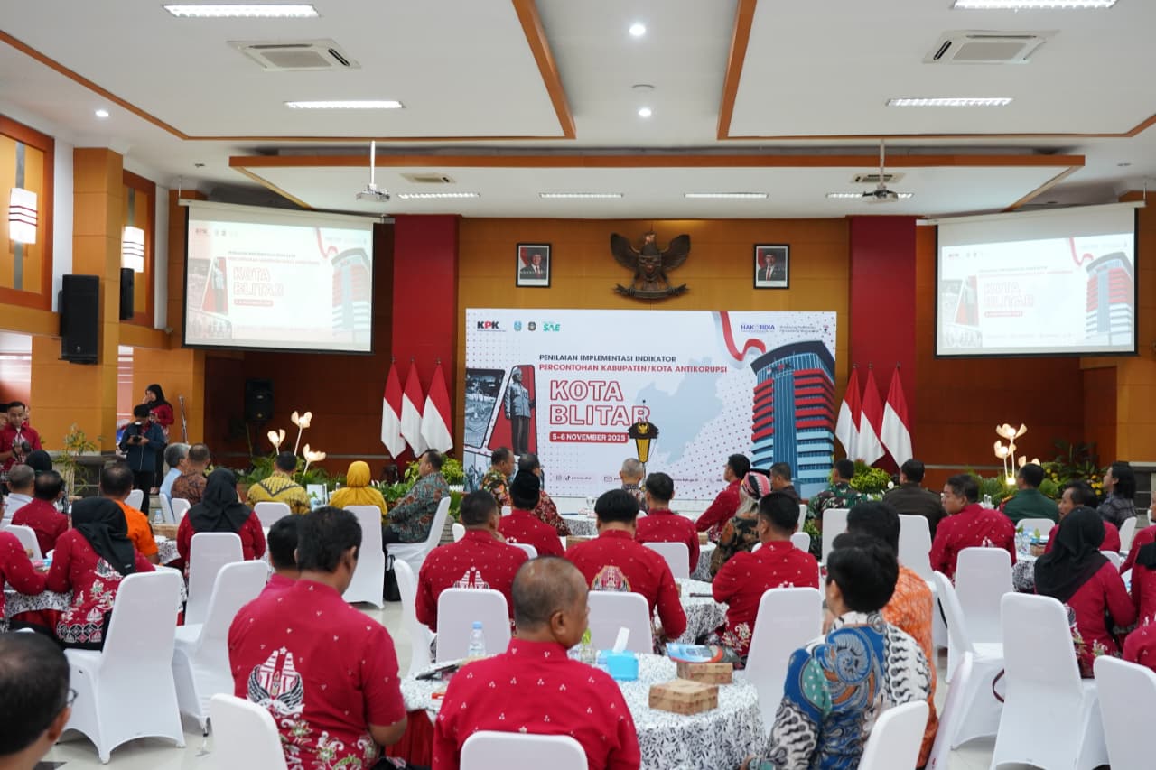 Dandim 0808/Blitar Hadiri Program Percontohan Kabupaten/Kota Anti Korupsi 2025