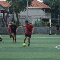 Manfaatkan Waktu Libur, Prajurit Tidur Dalam Yonif 2 Marinir Laksanakan Olahraga Futsal