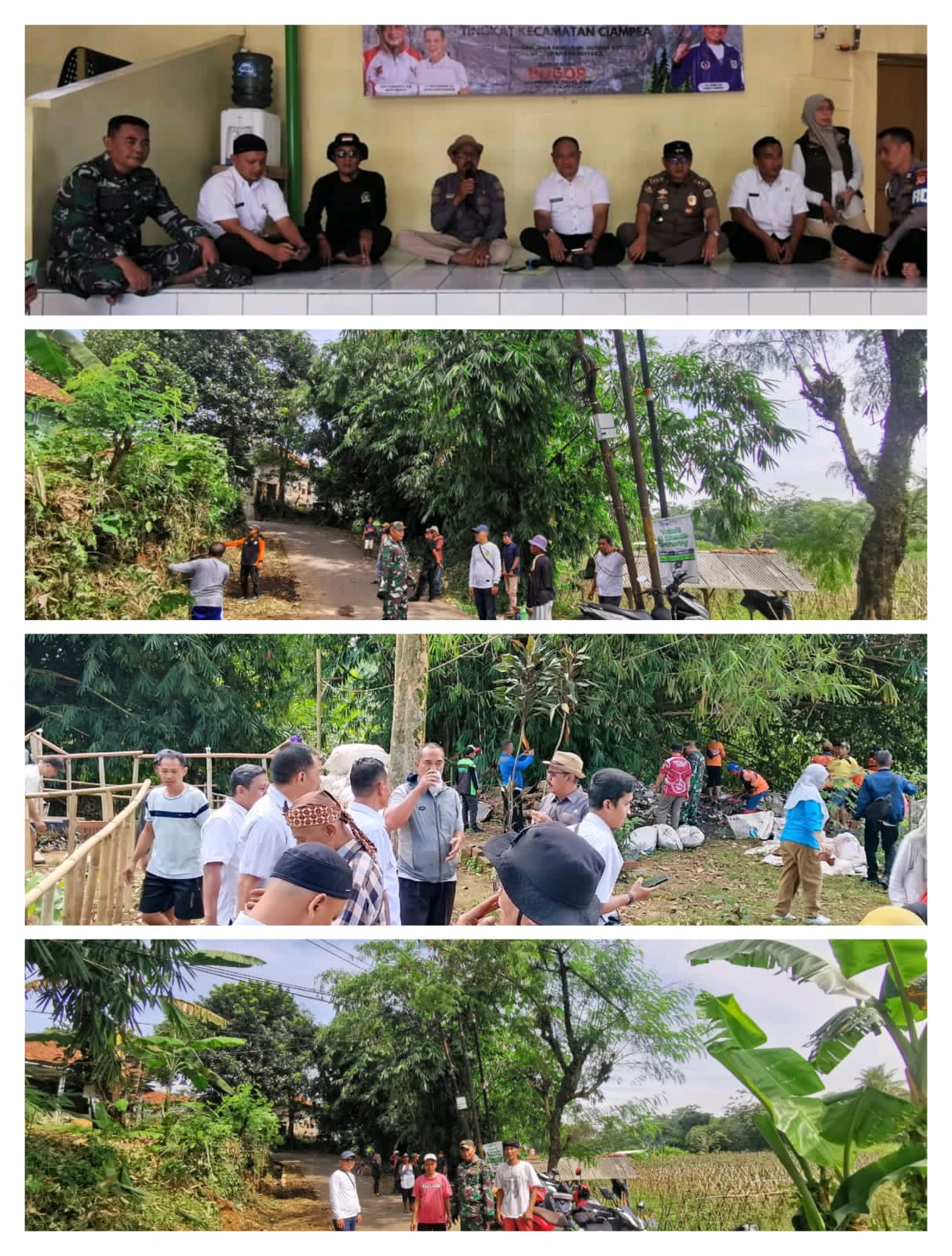 Desa Bojongjengkol Gelar Sosialisasi Penanganan Sampah dan Gotong Royong Bersih Lembur