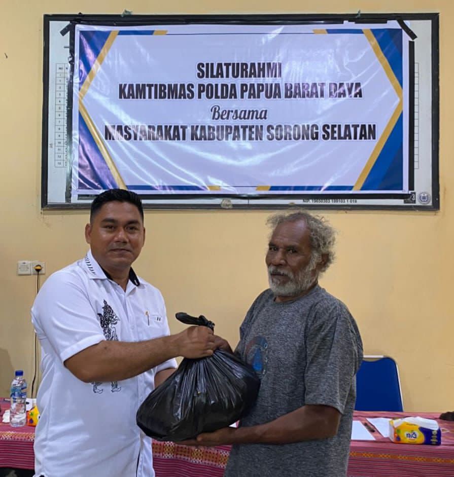 Polda Papua Barat Daya Perkuat Silaturahmi dan Pengamanan Menjelang Natal–Tahun Baru di Distrik Teminabuan