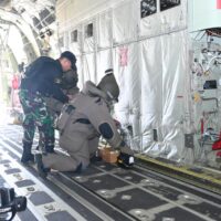 Tingkatkan Kesiapsiagaan Lanud Sultan Hasanuddin Gelar Latihan Penanganan Ancaman Bom