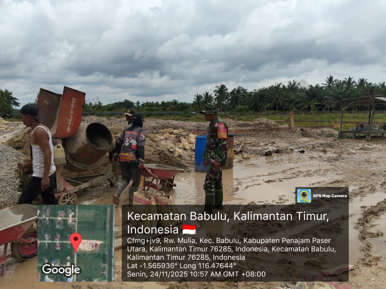 Babinsa Koramil 03/Babulu Kawal Percepatan Pembangunan Koperasi Merah Putih