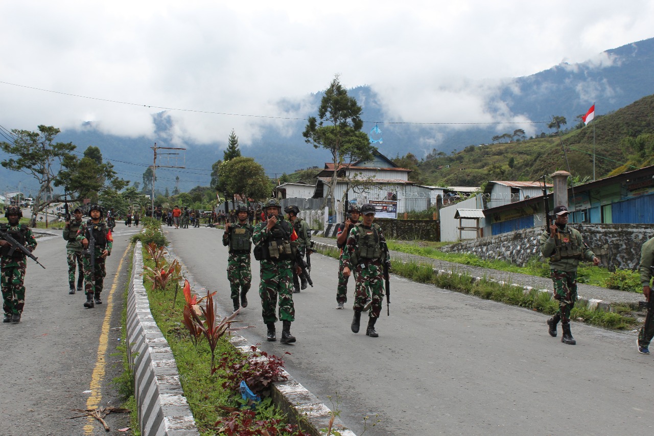 Konflik Perang Suku di Kabupaten Puncak Jaya Berhasil Diredam TNI Kodim 1714/Puncak Jaya