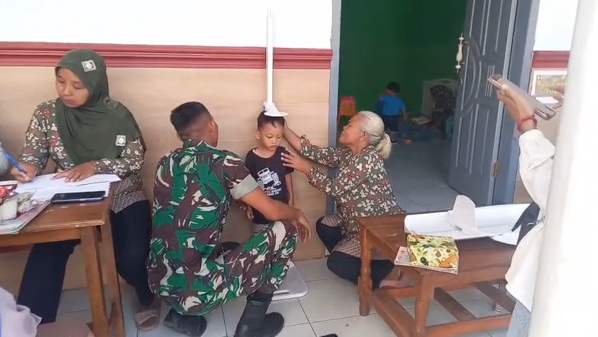 Koptu Nanang Bersama Kader Posyandu Sukoanyar, Gencarkan Pendampingan Percepatan Penurunan Stunting