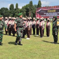 Dandim 0808 Blitar Dampingi Danrem 081/DSJ Buka Persami KKRI Di Yonif 511/DY